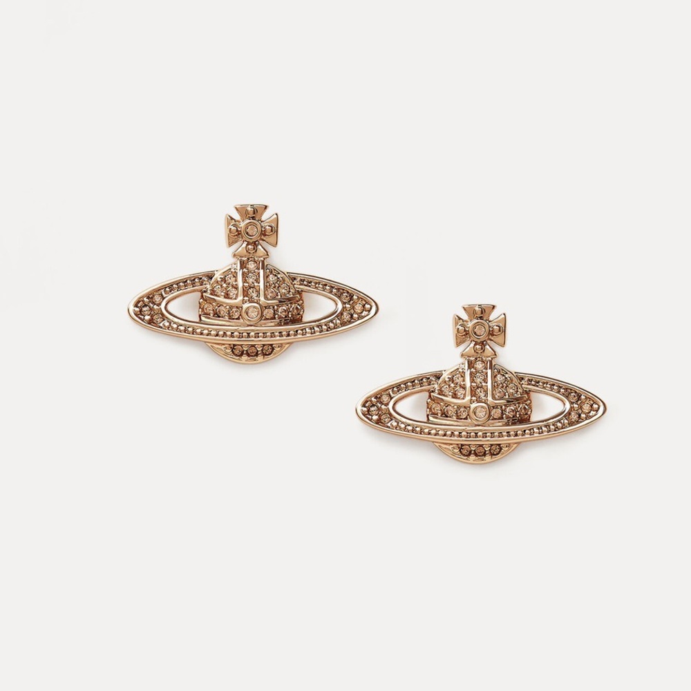 Vivienne Westwood orb stud gold earrings
